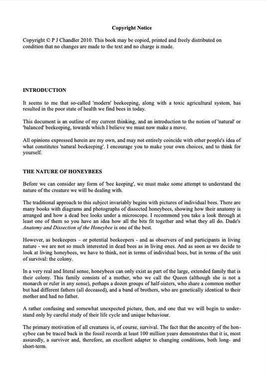 Bee Keeping: Simple and Natural