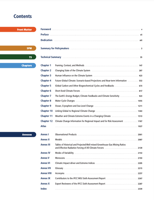 IPCC Climate Change 2021 - The Physical Science Basis