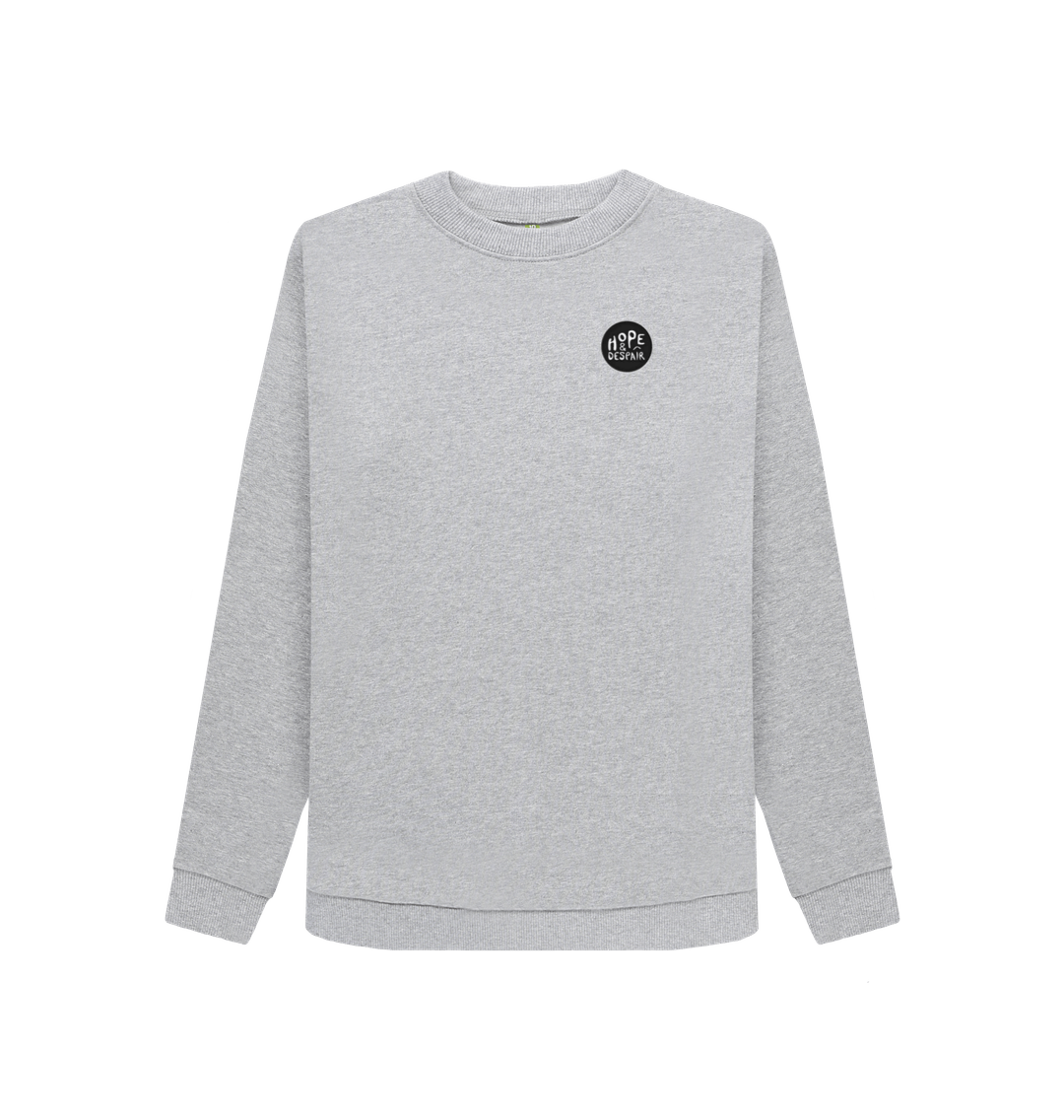 Light Heather Printed Sweater Front