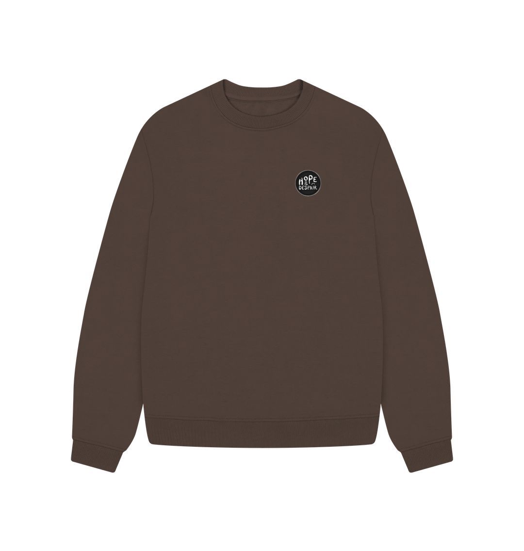 Chocolate Hope and Despair - Women's Organic Oversized Sweater\/Jumper