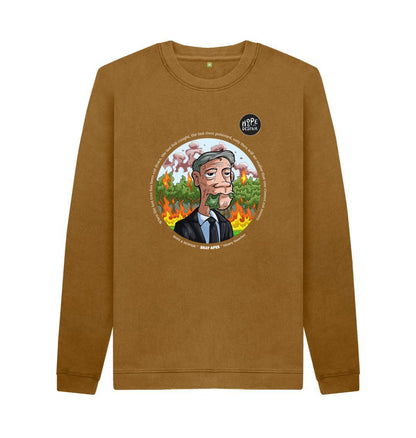 Brown SILLY APES: Money Muncher - Organic Sweater\/Jumper