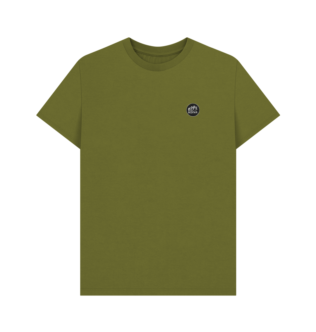 Moss Green Climate Stripes - 100% Organic Cotton T-Shirt