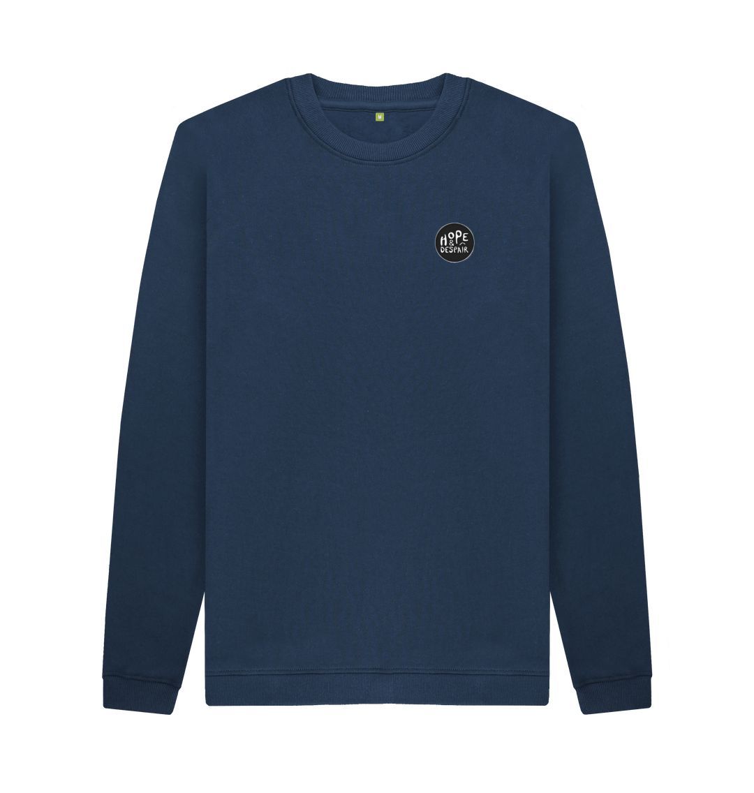 Navy Blue hope and despair logo sweater