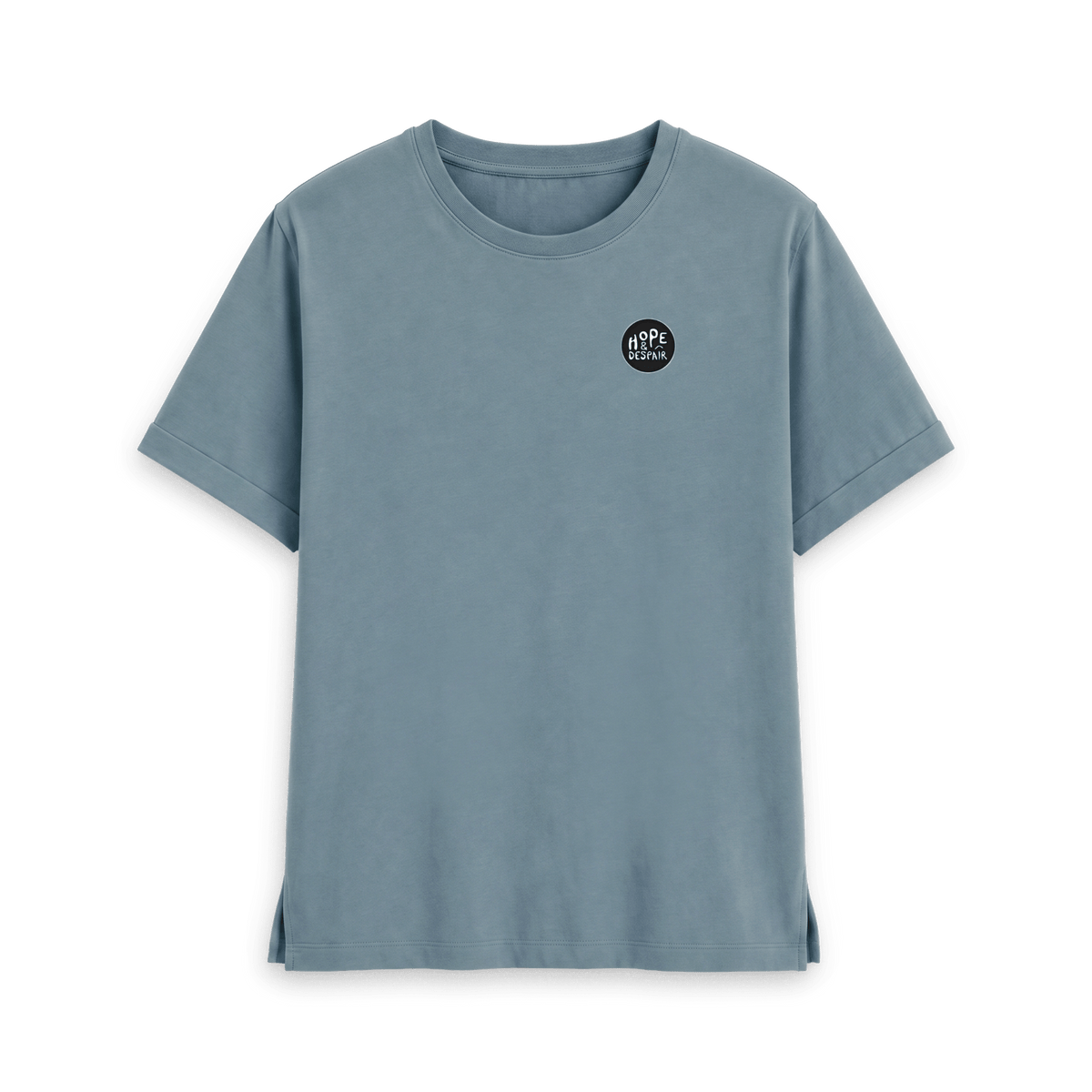 Stone Blue Printed T-shirt Front