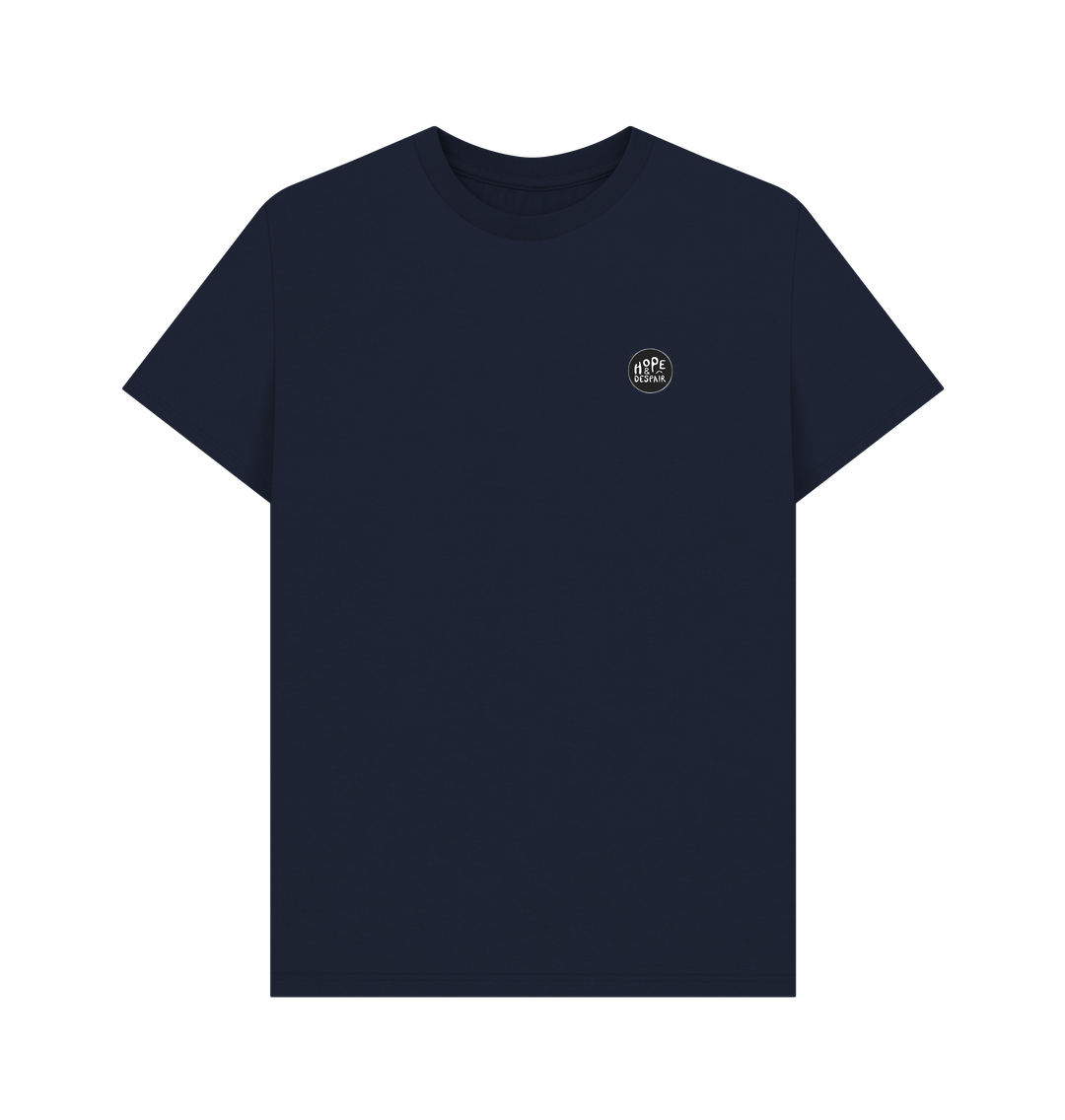 Navy Blue Climate Stripes - 100% Organic Cotton T-Shirt