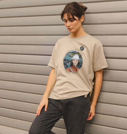 SILLY APES: Shitty Rivers - Women's Organic Relaxed Tee (black text)