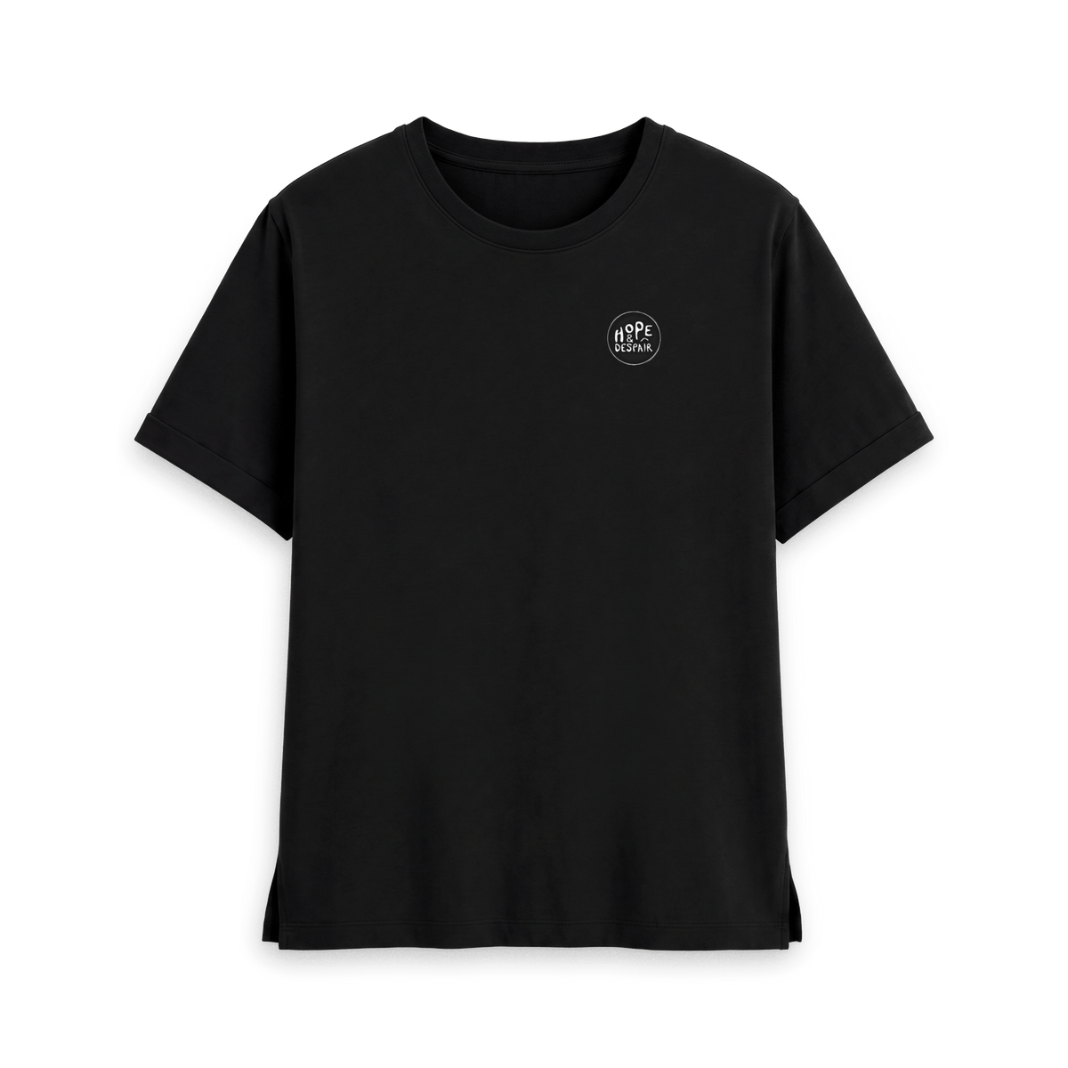Black Printed T-shirt Front