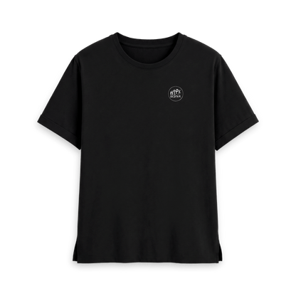 Black Printed T-shirt Front