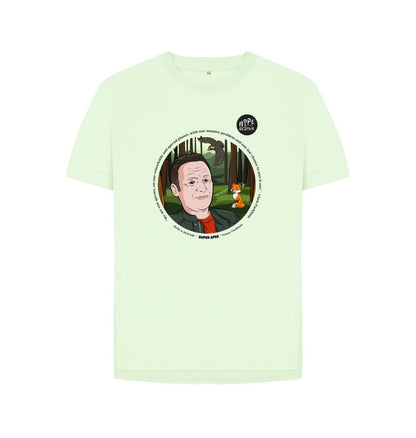 Pastel Green SUPER APES: Prince Packham - Women's Organic Relaxed Tee (black text)