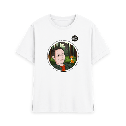 White Printed T-shirt Front