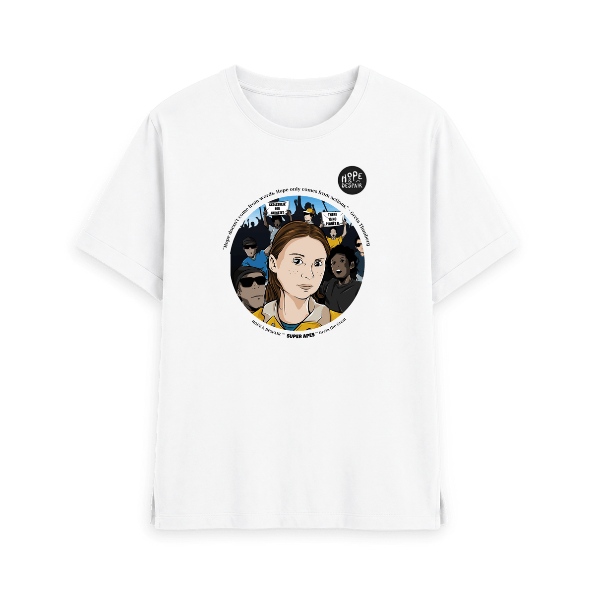 White Printed T-shirt Front