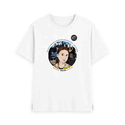 White Printed T-shirt Front