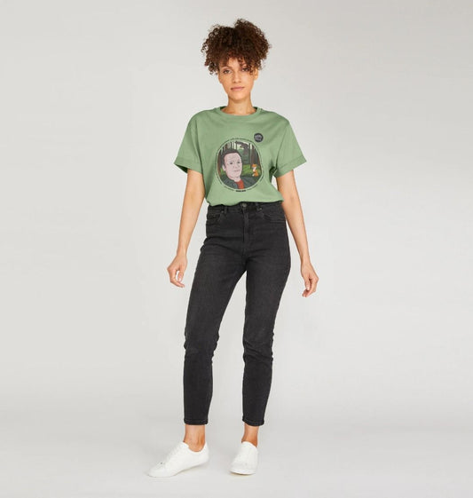 SUPER APES: Prince Packham - Women's Organic Relaxed Tee (black text)