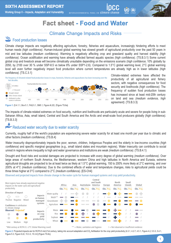 IPCC Climate Change 2022 - Impacts, Adaptation and Vulnerability