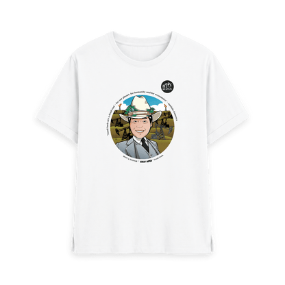 White Printed T-shirt Front