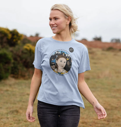 SUPER APES: Greta the Great - Women's Organic Relaxed Tee (black text)