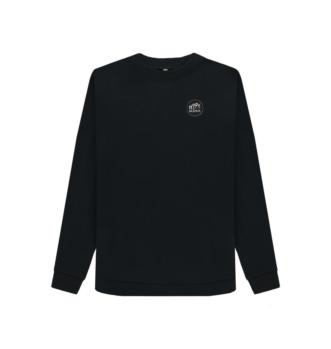 Black Hope and Despair - Women's Organic Crewneck Sweater\/Jumper