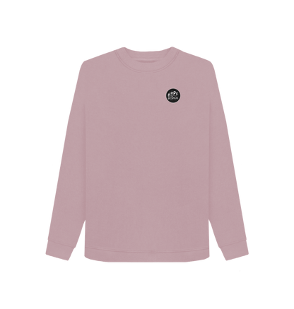 Mauve Printed Sweater Front