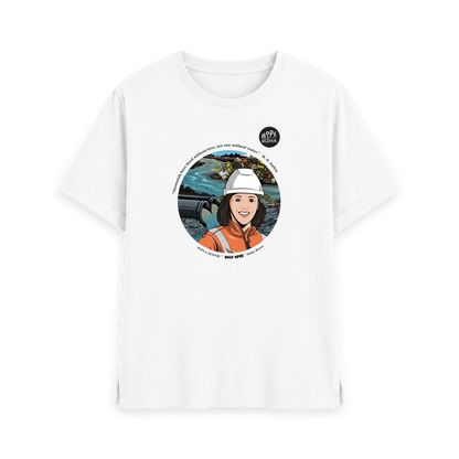 White Printed T-shirt Front