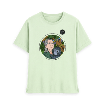 Pastel Green Printed T-shirt Front