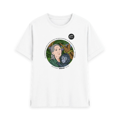 White Printed T-shirt Front