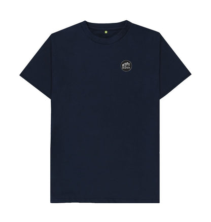 Navy Blue chemical crops t-shirt (back image)