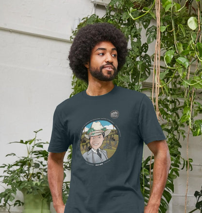 SILLY APES: Fossil Fools - Organic T-Shirt (white text)