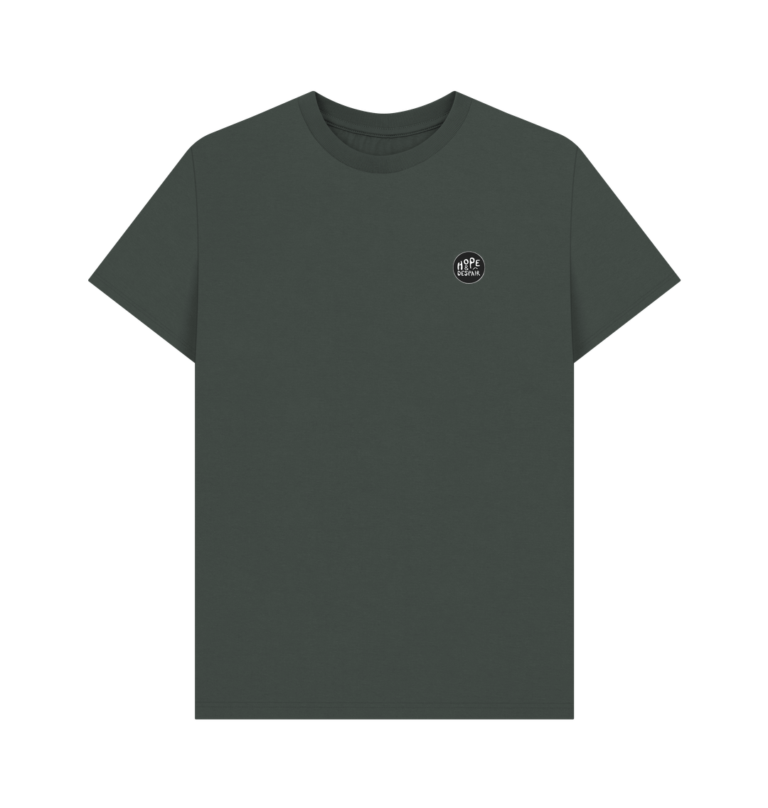 Dark Grey Climate Stripes - 100% Organic Cotton T-Shirt