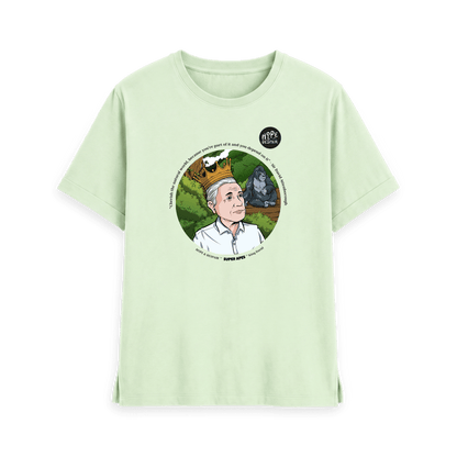 Pastel Green Printed T-shirt Front