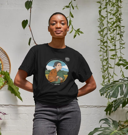 SUPER APES: Queen Shiva - Women's Organic Relaxed Tee (white text)