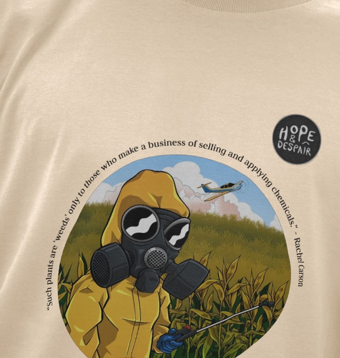 SILLY APES: Chemical Crops - Organic T-Shirt (black text)