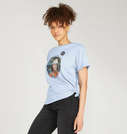 SILLY APES: Shitty Rivers - Women's Organic Relaxed Tee (black text)