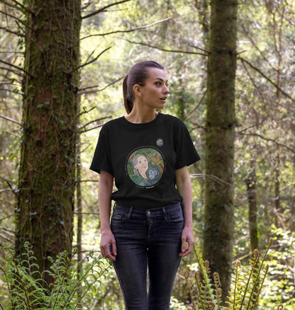 SUPER APES: Lady Jane - Women's Organic Relaxed Tee (white text)