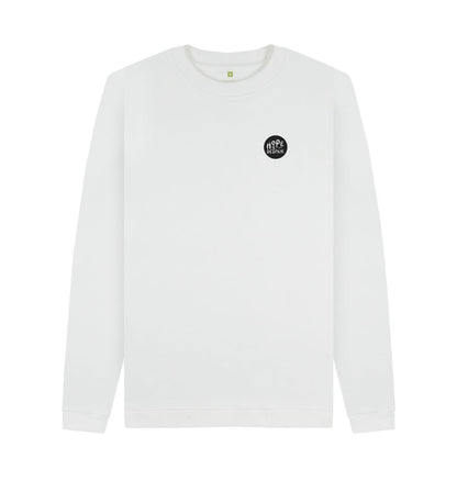 White hope and despair logo sweater