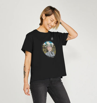 SILLY APES: Fossil Fools - Women's Organic Relaxed Fit Tee (white text)