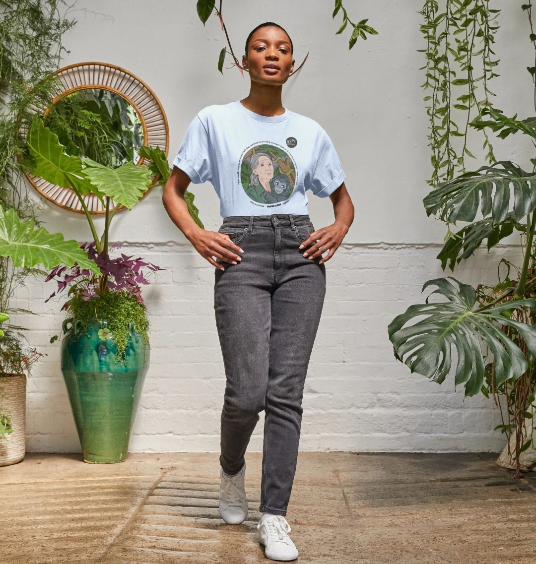 SUPER APES: Lady Jane - Women's Organic Relaxed Tee (black text)