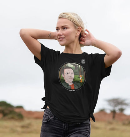 SUPER APES: Prince Packham - Women's Organic Relaxed Tee (white text)