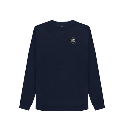 Navy Blue Hope and Despair - Women's Organic Crewneck Sweater\/Jumper