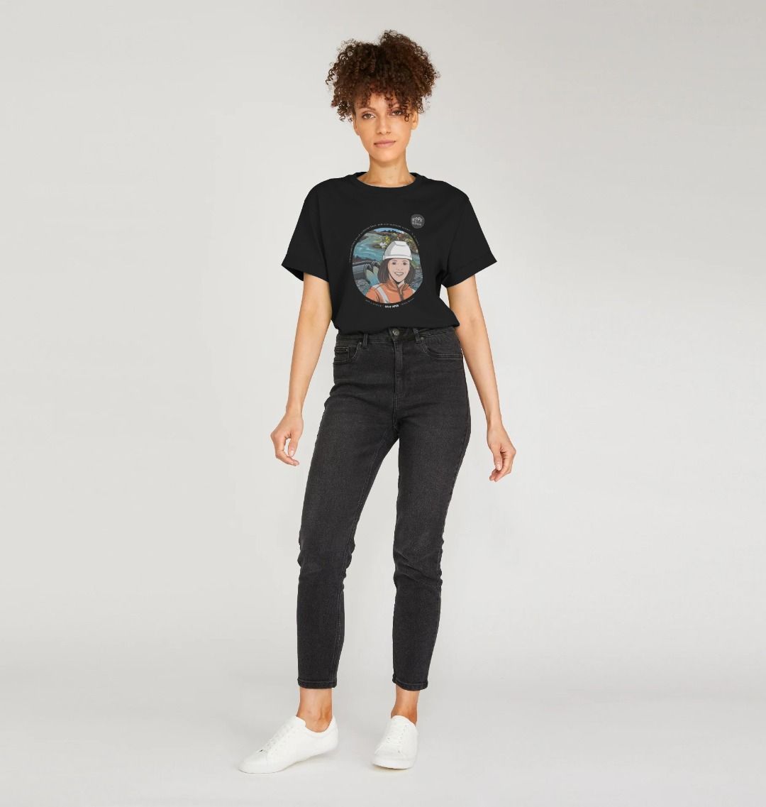 SILLY APES: Shitty Rivers - Women's Organic Relaxed Tee (white text)