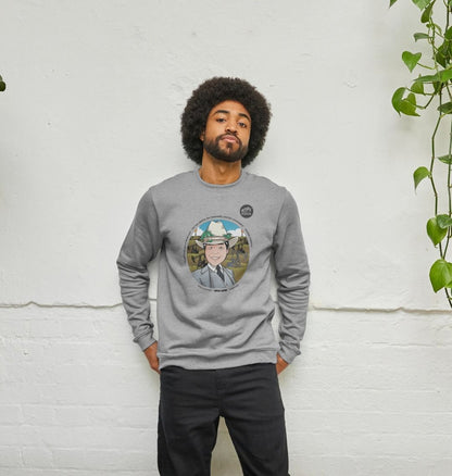 SILLY APES: Fossil Fools - Organic Sweater/Jumper (black text)