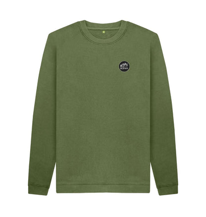 Khaki hope and despair logo sweater