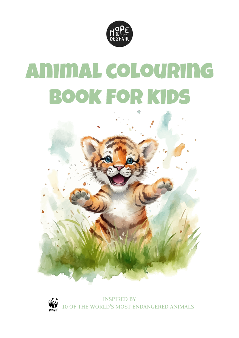 Endangered Animals Colouring Book for Kids