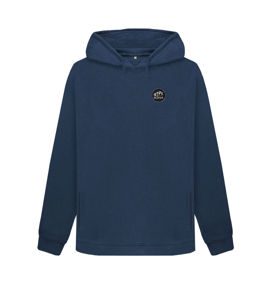 Navy Blue Hope and Despair - Women's Organic Pullover Hoody