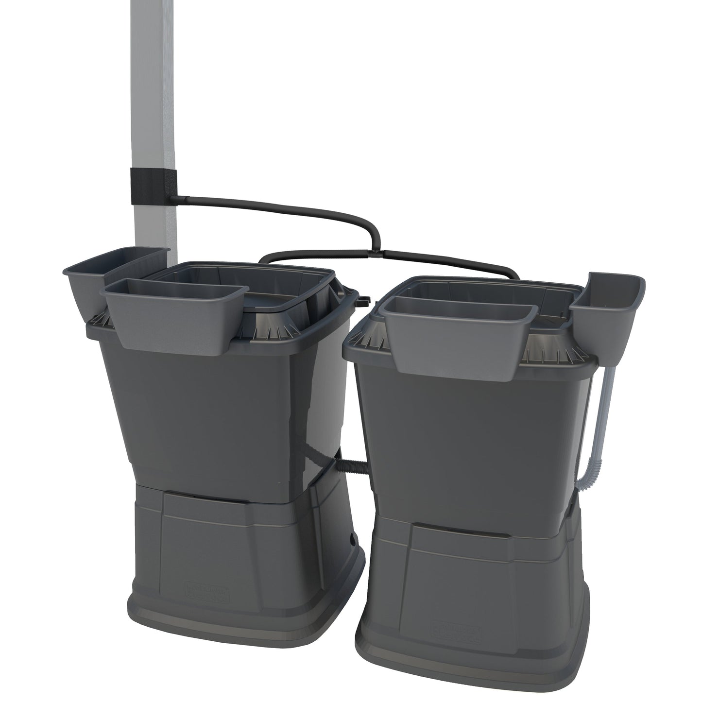 1 Tier Double 134 Litre Water Butt with Planters