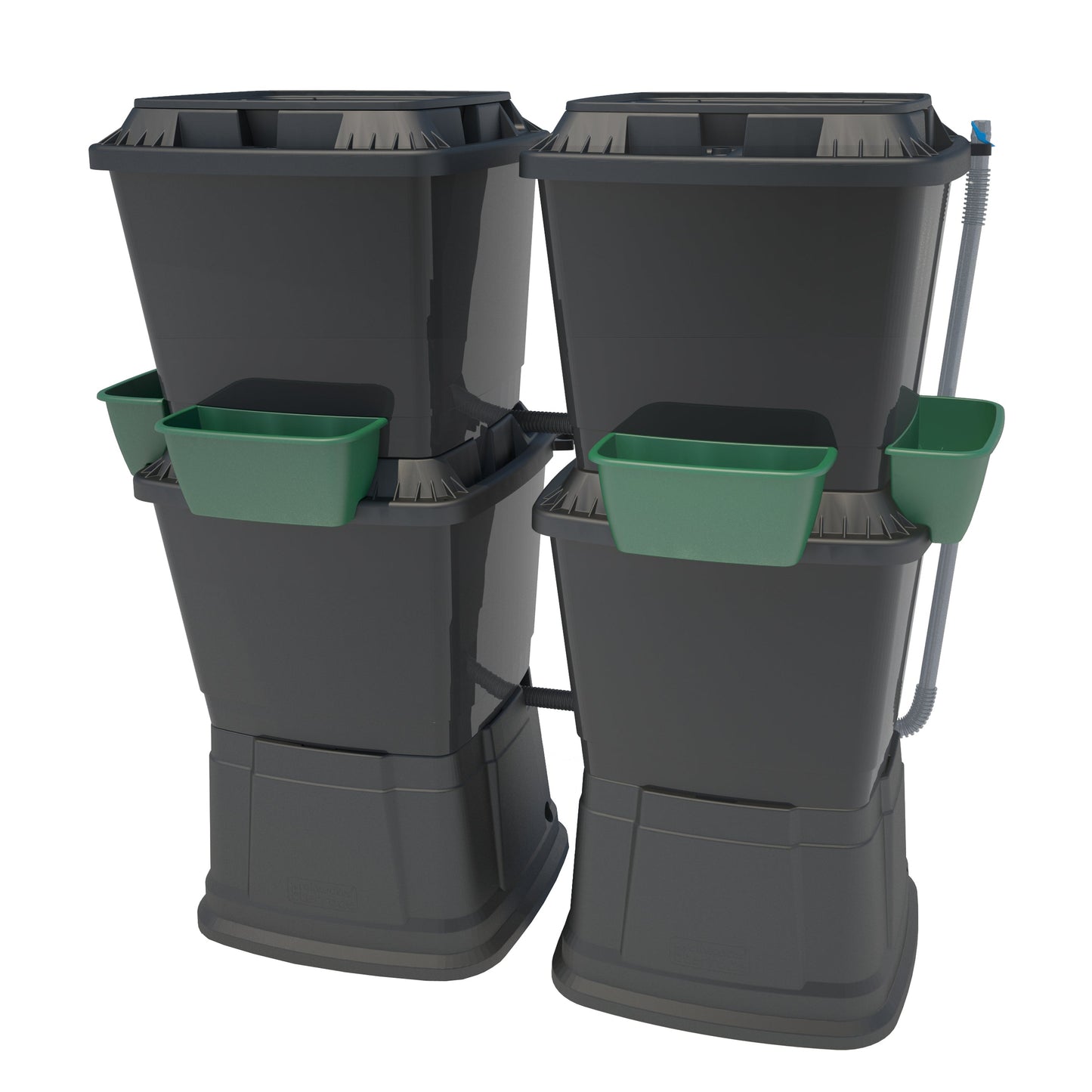 2 Tier Double 268 Litre Water Butt with Planters