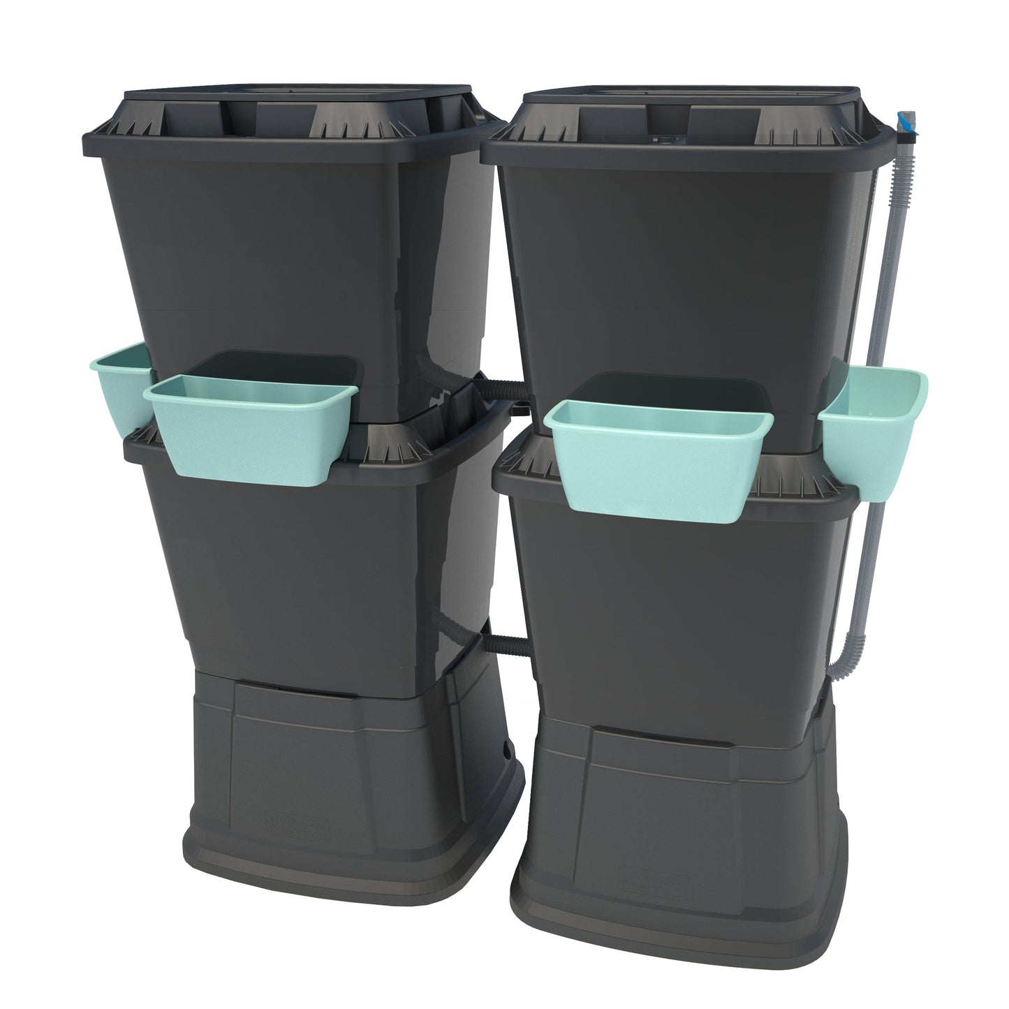 2 Tier Double 268 Litre Water Butt with Planters