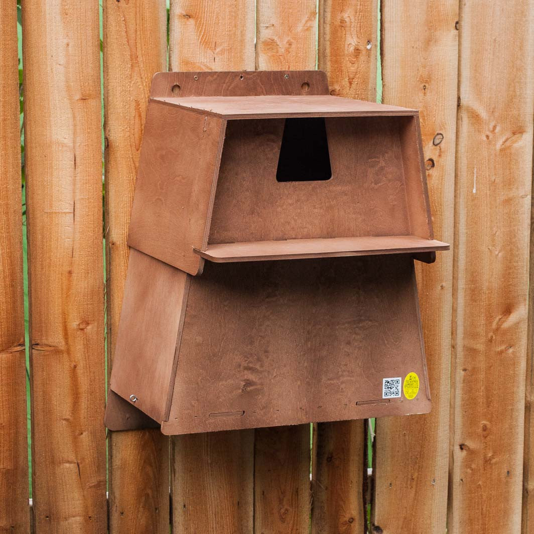 Barn Owl Box on side of shed