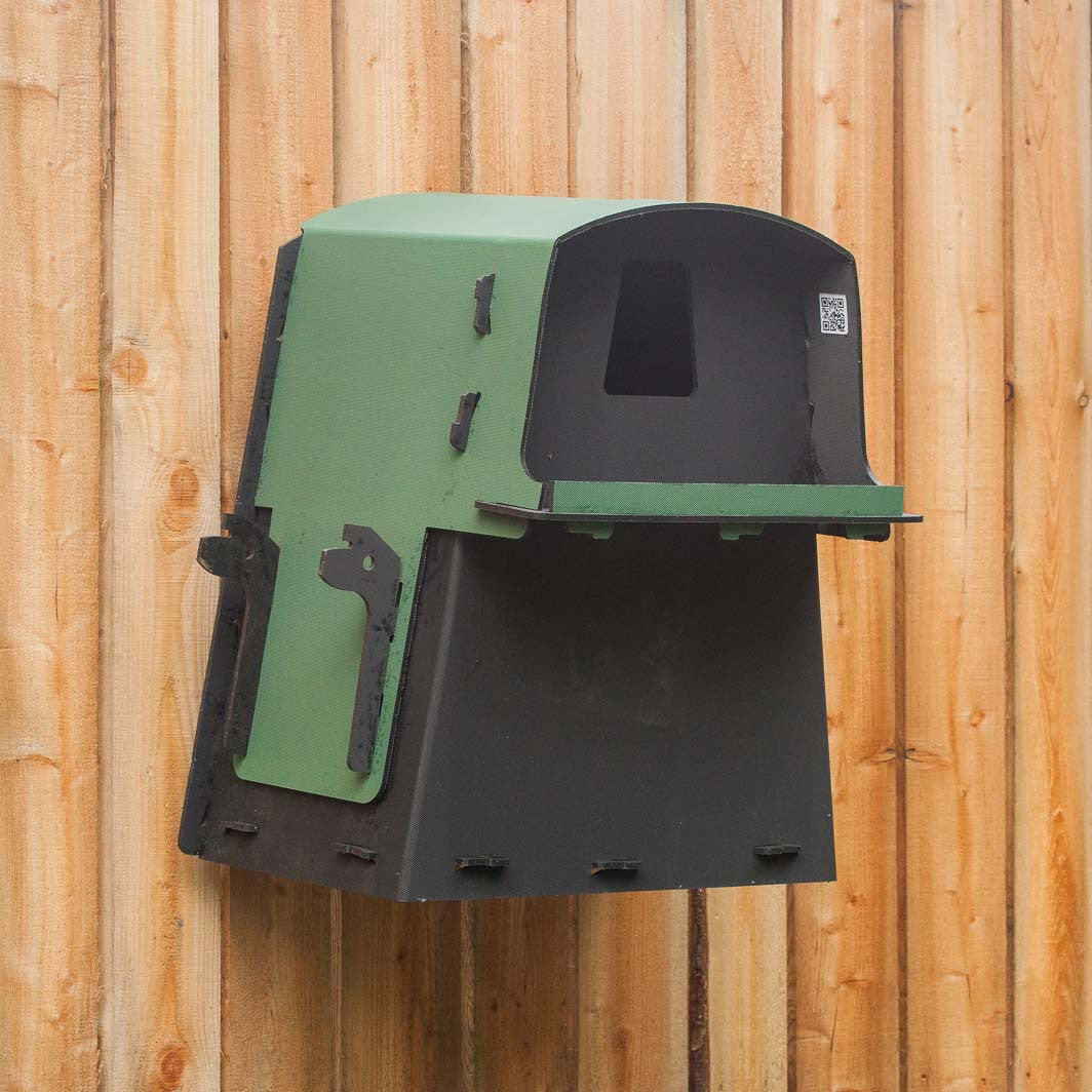 Eco Barn Owl Nest Box on shed