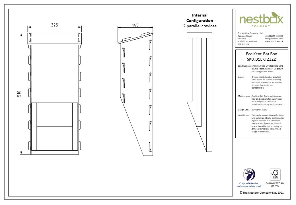 Eco Kent Bat Box