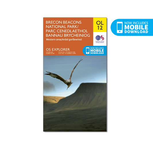 OS Map Brecon Beacons West - OL12